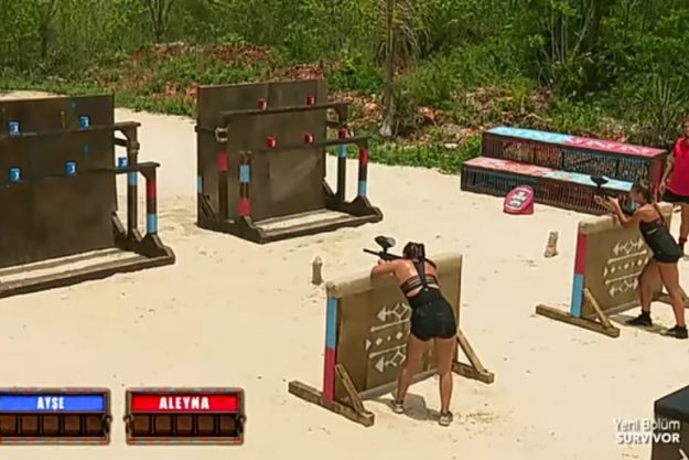 Survivor Ödül Oyununda Paintball Rekabeti Survivor Ödül Oyununda Paintball Rekabeti
