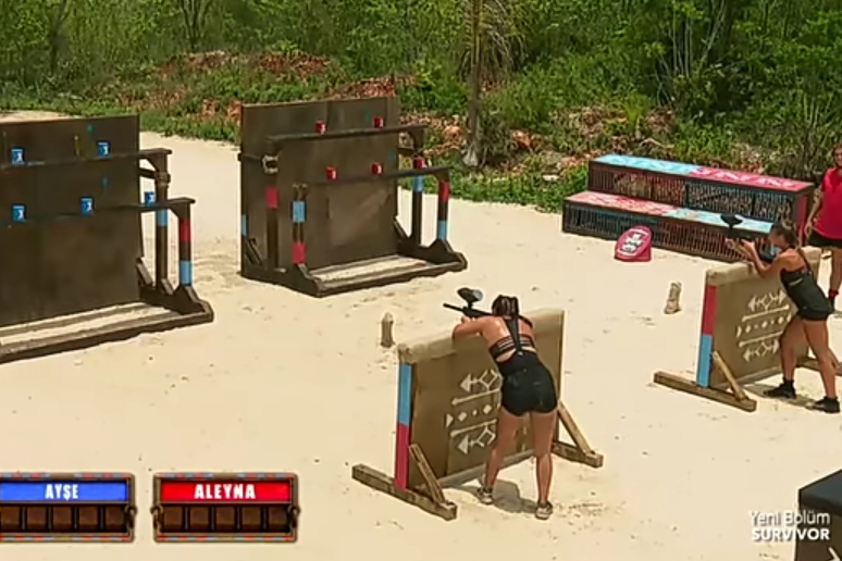 Survivor Ödül Oyununda Paintball Rekabeti