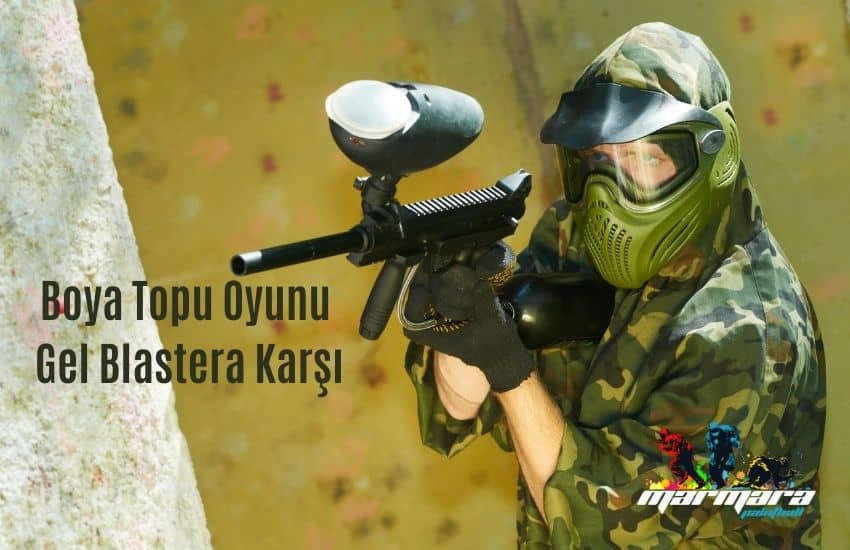 Boya Topu Oyunu Gel Blastera Karşı Boya Topu Oyunu Gel Blastera Karşı